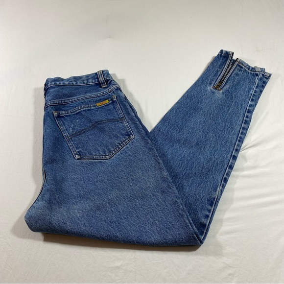 Original JeanJer Jeans Women’s Medium Cropped Denim zip ankles high rise jeans - Picture 1 of 10